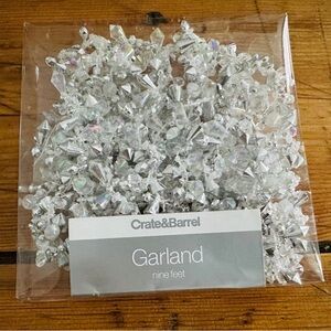 Crate&Barrel SOLD Aurora Borealis Clear Iridescent Acrylic Garland